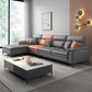 34.25 "H Faux Leather Pillow Top Arm Sofa & Chaise for Living Room