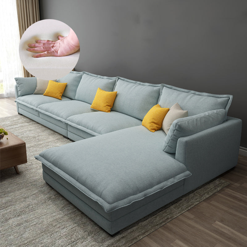 35,43 "H divano e chaise del braccio top a cuscino con miscela di cotone per soggiorno