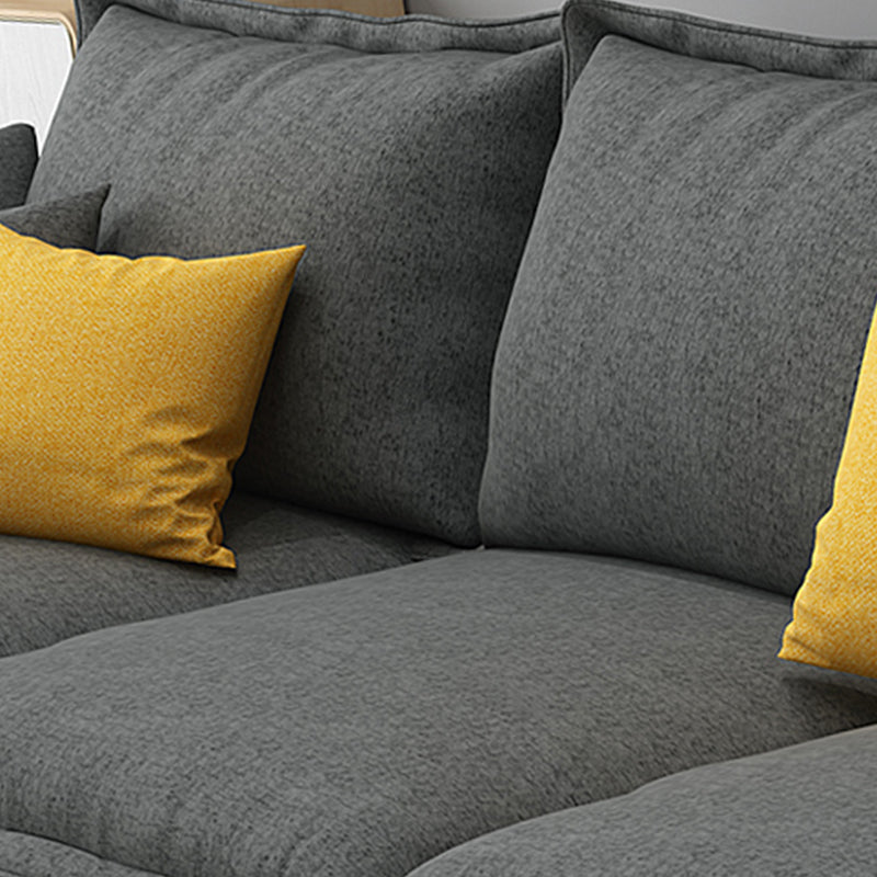 35,43 "H divano e chaise del braccio top a cuscino con miscela di cotone per soggiorno