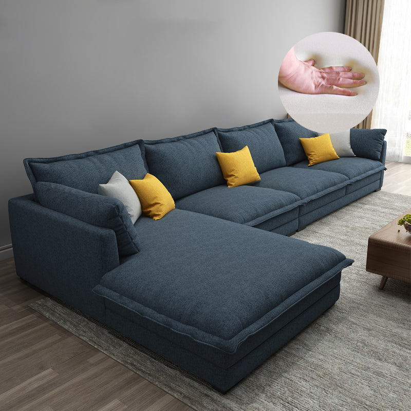 35,43 "H divano e chaise del braccio top a cuscino con miscela di cotone per soggiorno