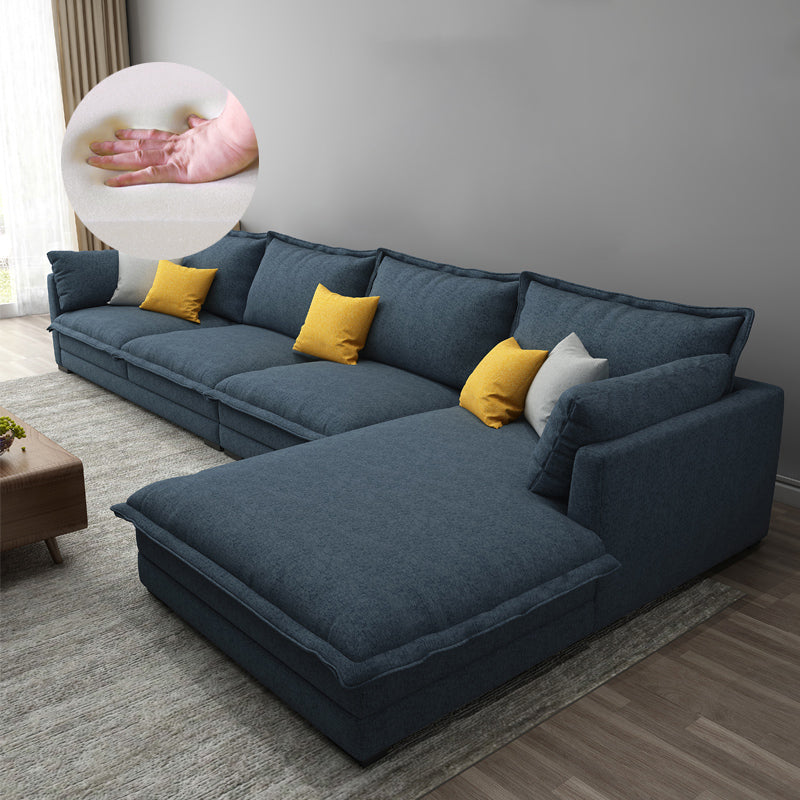 35,43 "H divano e chaise del braccio top a cuscino con miscela di cotone per soggiorno