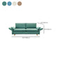 Contemporary Square Arm Cushions Sofa Fabric Standard Settee