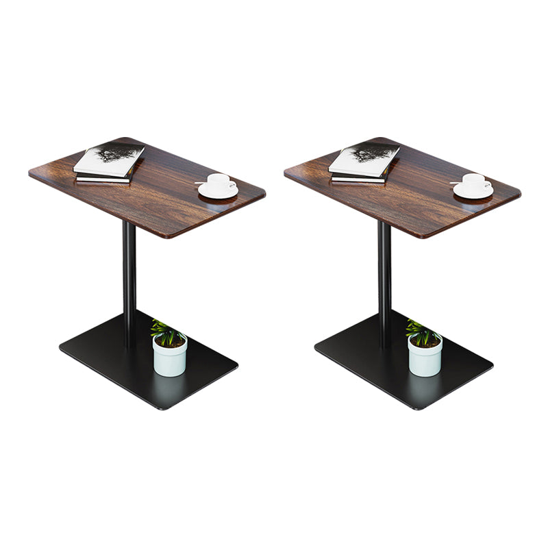 Modern Wood Side End Table Minimalist Rectangular Corner Table