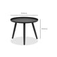 Metal Round 3 Legs End Table Minimalist Tray Top Accent Side Table