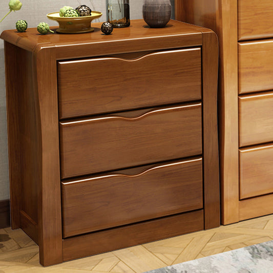 Cabinet d'accent en bois moderne du milieu du siècle avec armoire de tiroir