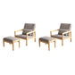 Linen Arm Chair 28.34" Wide Solid Wood Frame Chair for Bedroom Gray 2 Piece Set Natural Wood Clearhalo 'Accent Chairs' 'accent_chairs' 'Chairs & Seating' 'furn' 'furn_accent_chairs' 'Furniture' 'Living Room Furniture' 6160178