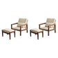 Linen Arm Chair 28.34" Wide Solid Wood Frame Chair for Bedroom Beige 2 Piece Set Walnut Clearhalo 'Accent Chairs' 'accent_chairs' 'Chairs & Seating' 'furn' 'furn_accent_chairs' 'Furniture' 'Living Room Furniture' 6160182
