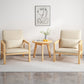 Linen Arm Chair 28.34" Wide Solid Wood Frame Chair for Bedroom Clearhalo 'Accent Chairs' 'accent_chairs' 'Chairs & Seating' 'furn' 'furn_accent_chairs' 'Furniture' 'Living Room Furniture' 6160194