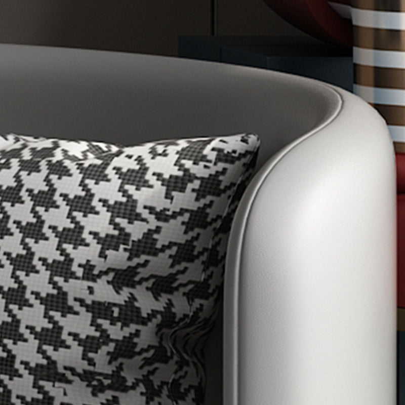 Faux Leather Armless Chair 21.65" Wide Chair with Basic Four Leg Clearhalo 'Accent Chairs' 'accent_chairs' 'Chairs & Seating' 'furn' 'furn_accent_chairs' 'Furniture' 'Living Room Furniture' 6160210