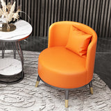 Faux Leather Armless Chair 21.65" Wide Chair with Basic Four Leg Clearhalo 'Accent Chairs' 'accent_chairs' 'Chairs & Seating' 'furn' 'furn_accent_chairs' 'Furniture' 'Living Room Furniture' 6160216