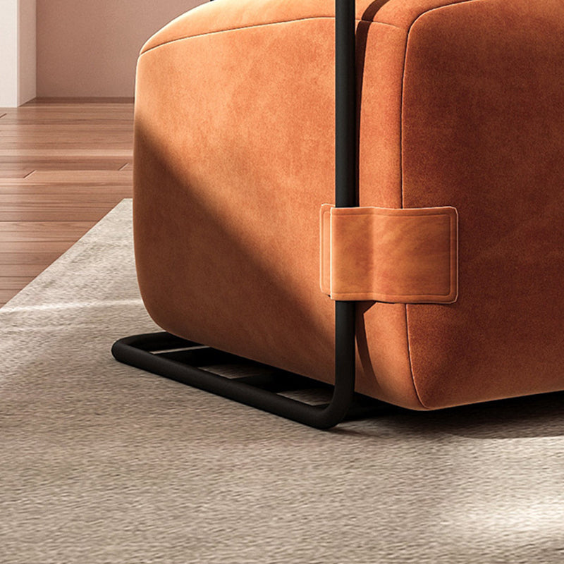 26.77" Wide Metal Arm Chair Velvet Accent Armchair for Bedroom Clearhalo 'Accent Chairs' 'accent_chairs' 'Chairs & Seating' 'furn' 'furn_accent_chairs' 'Furniture' 'Living Room Furniture' 6160227