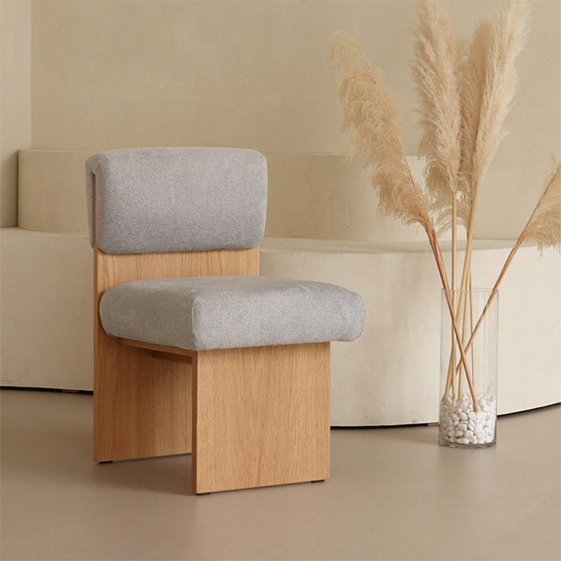 21.25" Wide Armless Chair Solid Wood Frame Chair for Bedroom Clearhalo 'Accent Chairs' 'accent_chairs' 'Chairs & Seating' 'furn' 'furn_accent_chairs' 'Furniture' 'Living Room Furniture' 6160232