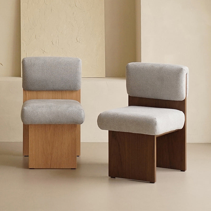 21.25" Wide Armless Chair Solid Wood Frame Chair for Bedroom Clearhalo 'Accent Chairs' 'accent_chairs' 'Chairs & Seating' 'furn' 'furn_accent_chairs' 'Furniture' 'Living Room Furniture' 6160238