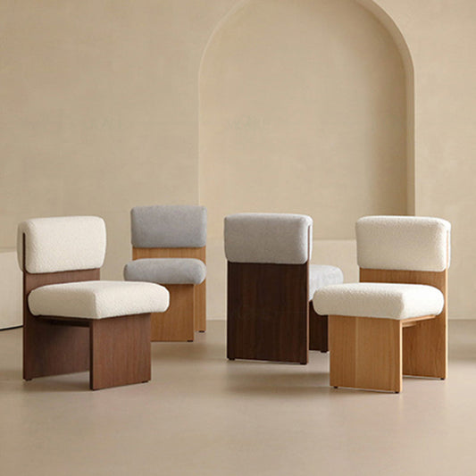 21.25" Wide Armless Chair Solid Wood Frame Chair for Bedroom Clearhalo 'Accent Chairs' 'accent_chairs' 'Chairs & Seating' 'furn' 'furn_accent_chairs' 'Furniture' 'Living Room Furniture' 6160253