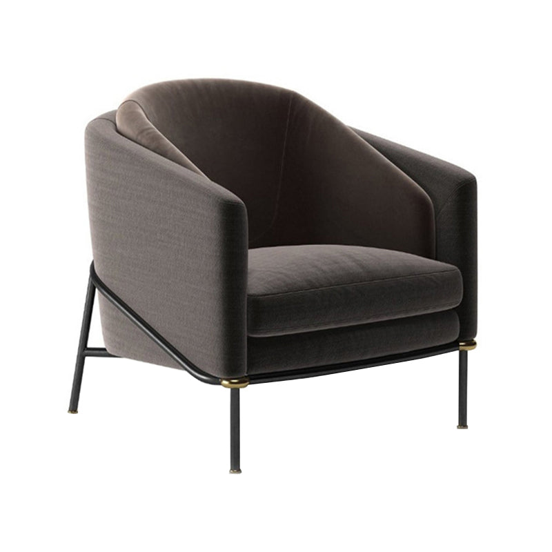 29.52" Wide Barrel Chair Arms Included Barrel Accent Chair with Basic Four Leg Clearhalo 'Accent Chairs' 'accent_chairs' 'Chairs & Seating' 'furn' 'furn_accent_chairs' 'Furniture' 'Living Room Furniture' 6160264