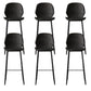Industrial Faux Leather Bar Stool Patio Bar Stool with Metal Legs