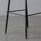 Industrial Faux Leather Bar Stool Patio Bar Stool with Metal Legs