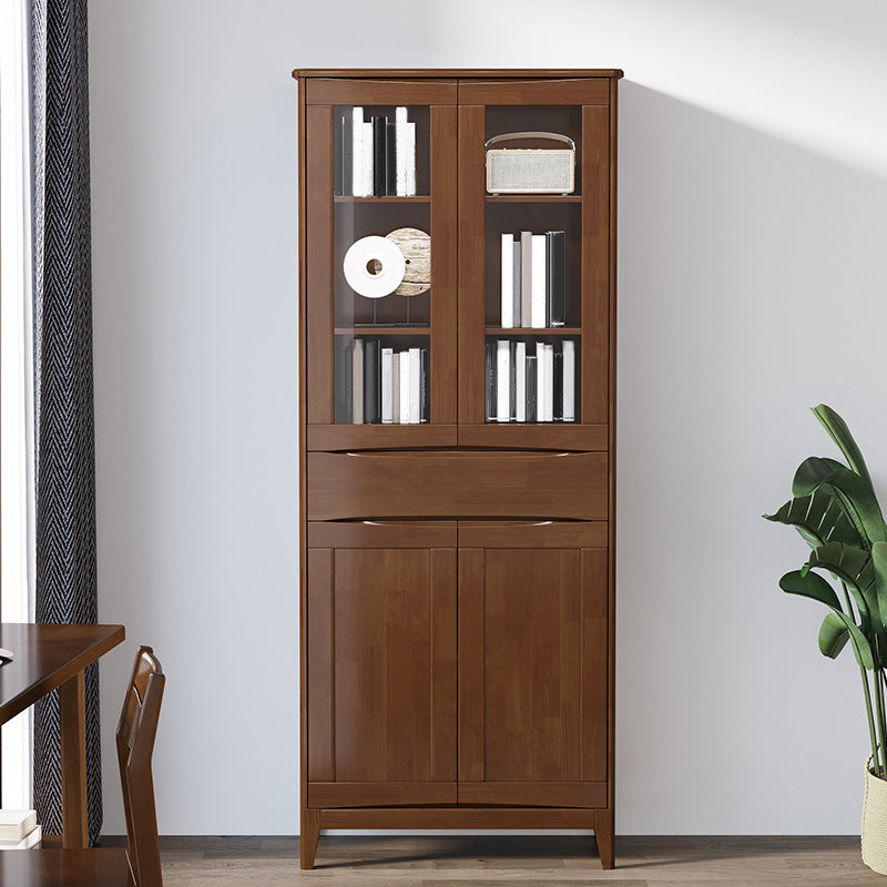 Scandinave Oak Display Standing Standard 16 "W Cabinet d'affichage avec portes