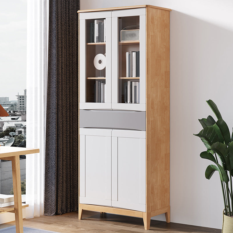 Scandinave Oak Display Standing Standard 16 "W Cabinet d'affichage avec portes