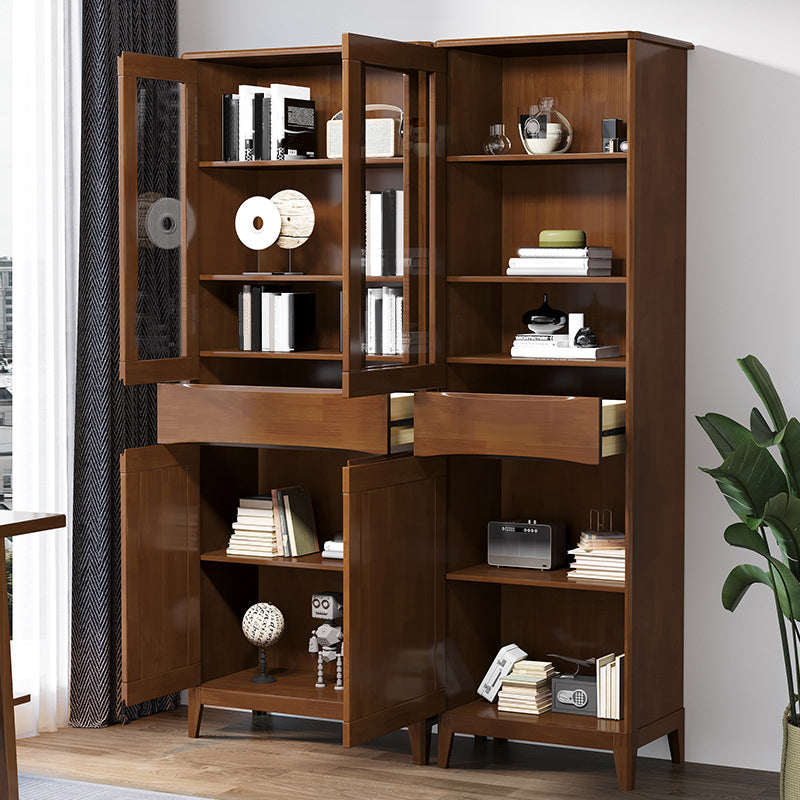 Scandinave Oak Display Standing Standard 16 "W Cabinet d'affichage avec portes