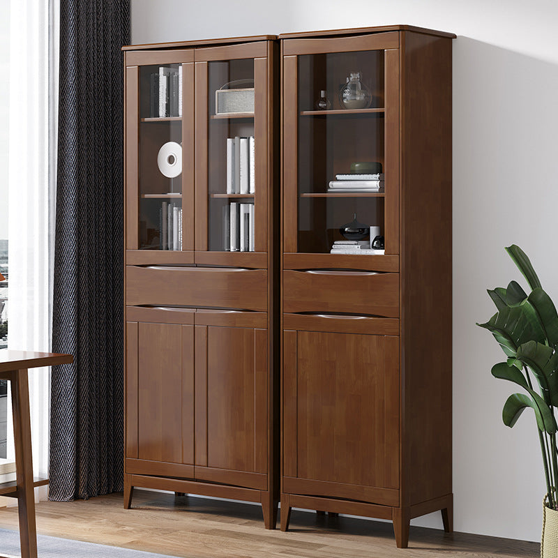 Scandinave Oak Display Standing Standard 16 "W Cabinet d'affichage avec portes