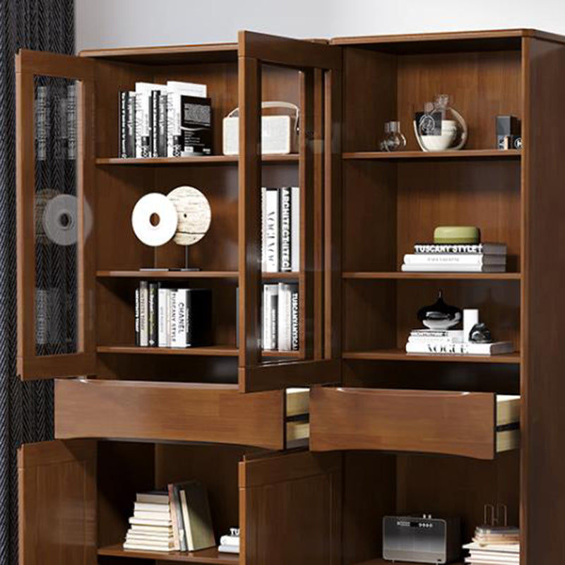 Scandinave Oak Display Standing Standard 16 "W Cabinet d'affichage avec portes