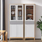 Scandinave Oak Display Standing Standard 16 "W Cabinet d'affichage avec portes