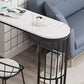 White Marble Bar Dining Table Glam Double Pedestal Bar Height Table Clearhalo 'Bar Furniture' 'Bar Tables' 'bar_tables' 'furn' 'furn_bar_tables' 'Furniture' 'Kitchen & Dining Furniture' 6162285