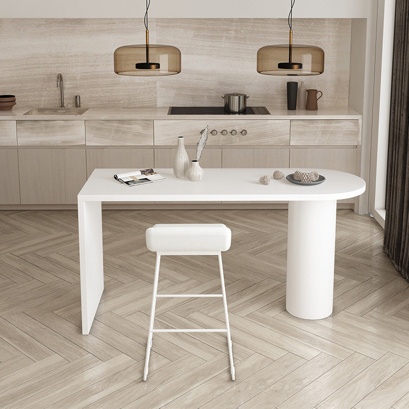 Table moderne en bois massif de forme libre, pour cuisine, salon, café