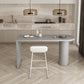 Table moderne en bois massif de forme libre, pour cuisine, salon, café