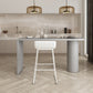 Table moderne en bois massif de forme libre, pour cuisine, salon, café