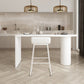 Table moderne en bois massif de forme libre, pour cuisine, salon, café