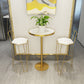 Modern Bar Table Dining Table with Pedestal Base for Kitchen Living Room