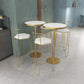 Modern Bar Table Dining Table with Pedestal Base for Kitchen Living Room
