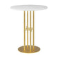 Modern Bar Table Round Dining Table - 23.6" W x 23.6" L x 41.3" H
