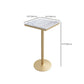 Glam Bar Dining Table Pedestal White Bistro Bar Table with Metal Base Clearhalo 'Bar Furniture' 'Bar Tables' 'bar_tables' 'furn' 'furn_bar_tables' 'Furniture' 'Kitchen & Dining Furniture' 6162415