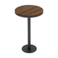 Industrial Solid Wood Bar Table Black and Metal Base Bar Table Clearhalo 'Bar Furniture' 'Bar Tables' 'bar_tables' 'furn' 'furn_bar_tables' 'Furniture' 'Kitchen & Dining Furniture' 6162424