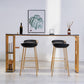 Faux Marble Bistro Table 2-shelf Rectangle Bar Height Cocktail Table with Metal Base 70.9"L x 15.7"W x 41.3"H Black Without Chairs Clearhalo 'Bar Furniture' 'Bar Tables' 'bar_tables' 'furn' 'furn_bar_tables' 'Furniture' 'Kitchen & Dining Furniture' 6162432