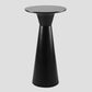 Contemporary Round Bar Height Table Metal Base Bar Table in Black and White 19.7"L x 19.7"W x 40.9"H Black Metal Clearhalo 'Bar Furniture' 'Bar Tables' 'bar_tables' 'furn' 'furn_bar_tables' 'Furniture' 'Kitchen & Dining Furniture' 6162519