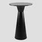 Contemporary Round Bar Height Table Metal Base Bar Table in Black and White 27.5"L x 27.5"W x 40.9"H Black Clearhalo 'Bar Furniture' 'Bar Tables' 'bar_tables' 'furn' 'furn_bar_tables' 'Furniture' 'Kitchen & Dining Furniture' 6162526