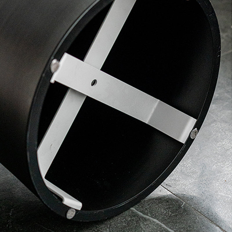 Contemporary Round Bar Height Table Metal Base Bar Table in Black and White Clearhalo 'Bar Furniture' 'Bar Tables' 'bar_tables' 'furn' 'furn_bar_tables' 'Furniture' 'Kitchen & Dining Furniture' 6162528