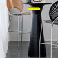 Contemporary Round Bar Height Table Metal Base Bar Table in Black and White Clearhalo 'Bar Furniture' 'Bar Tables' 'bar_tables' 'furn' 'furn_bar_tables' 'Furniture' 'Kitchen & Dining Furniture' 6162531