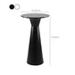 Contemporary Round Bar Height Table Metal Base Bar Table in Black and White Clearhalo 'Bar Furniture' 'Bar Tables' 'bar_tables' 'furn' 'furn_bar_tables' 'Furniture' 'Kitchen & Dining Furniture' 6162533