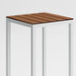 Brown Wood Top Bar Table Outdoor Trestle Base Bar Wine Table Clearhalo 'Bar Furniture' 'Bar Tables' 'bar_tables' 'furn' 'furn_bar_tables' 'Furniture' 'Kitchen & Dining Furniture' 6162605