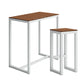 Brown Wood Top Bar Table Outdoor Trestle Base Bar Wine Table Clearhalo 'Bar Furniture' 'Bar Tables' 'bar_tables' 'furn' 'furn_bar_tables' 'Furniture' 'Kitchen & Dining Furniture' 6162606