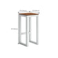 Brown Wood Top Bar Table Outdoor Trestle Base Bar Wine Table Clearhalo 'Bar Furniture' 'Bar Tables' 'bar_tables' 'furn' 'furn_bar_tables' 'Furniture' 'Kitchen & Dining Furniture' 6162609