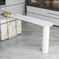 Modern Bar Table Sintered Stone Dining Table for Kitchen Living Room Coffee Room Gold White Clearhalo 'Bar Furniture' 'Bar Tables' 'bar_tables' 'furn' 'furn_bar_tables' 'Furniture' 'Kitchen & Dining Furniture' 6162684