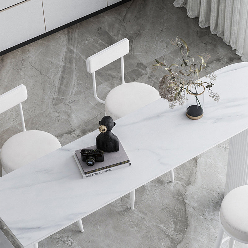 Modern Bar Table Sintered Stone Dining Table for Kitchen Living Room Coffee Room Clearhalo 'Bar Furniture' 'Bar Tables' 'bar_tables' 'furn' 'furn_bar_tables' 'Furniture' 'Kitchen & Dining Furniture' 6162692