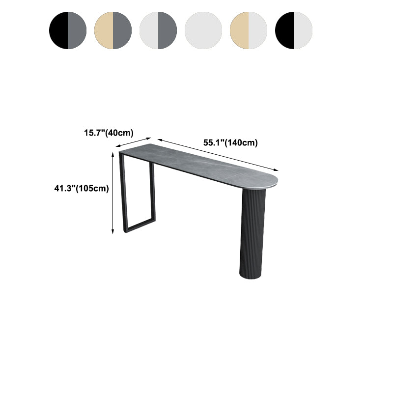 Modern Bar Table Sintered Stone Dining Table for Kitchen Living Room Coffee Room Clearhalo 'Bar Furniture' 'Bar Tables' 'bar_tables' 'furn' 'furn_bar_tables' 'Furniture' 'Kitchen & Dining Furniture' 6162695