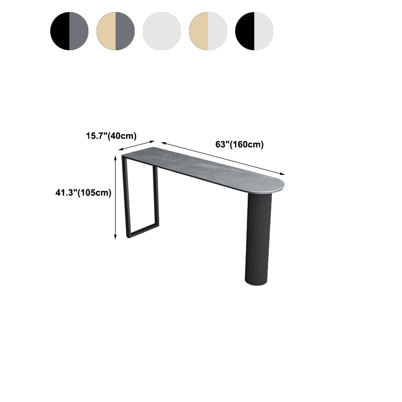 Modern Bar Table Sintered Stone Dining Table for Kitchen Living Room Coffee Room Clearhalo 'Bar Furniture' 'Bar Tables' 'bar_tables' 'furn' 'furn_bar_tables' 'Furniture' 'Kitchen & Dining Furniture' 6162696